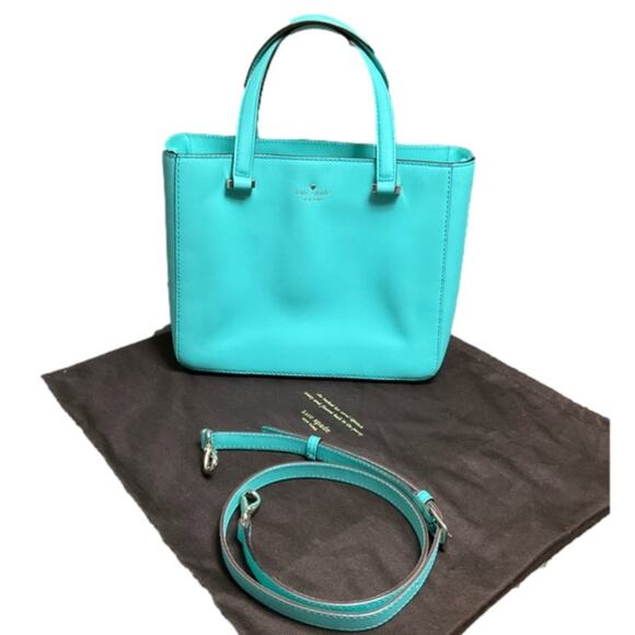 kate spade Handbags - Kate Spade Aqua Blue Tote Bag